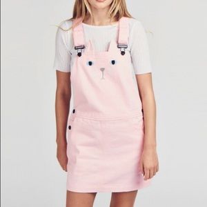 Lazy Oaf Cat Overall Dress Pinafore